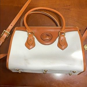 Dooney & Bourke vintage white and brown handbag